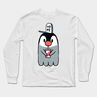 Pengu drinking Long Sleeve T-Shirt